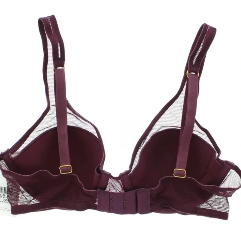 NWT Lively Mesh Bra‎ in Plum (Purple). Size 32DD, Style 42180, From Nordstrom